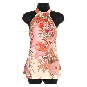 Halter top with tie back